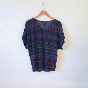 NEW Forever 21 Sublimation Print Top